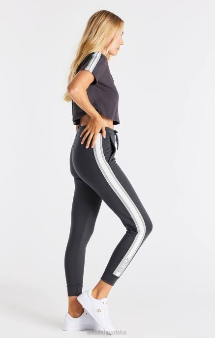 SikSilk žene siva skraćena majica D08830 odjeća