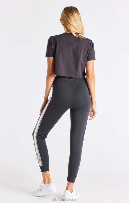 SikSilk žene siva skraćena majica D08830 odjeća