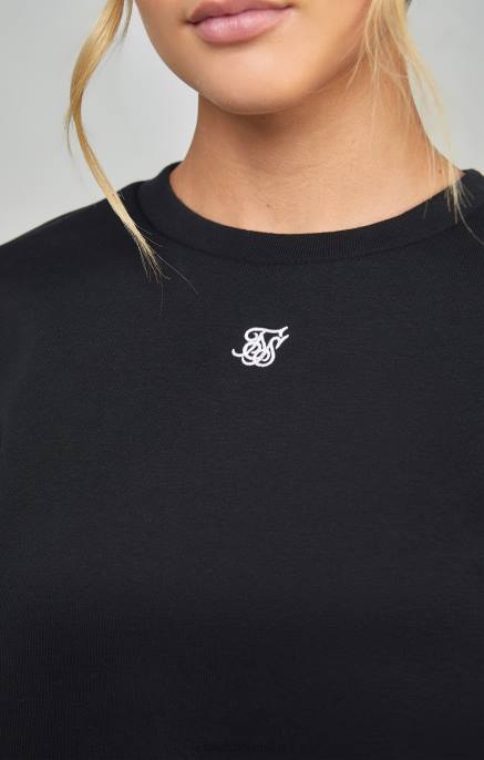 SikSilk žene crna osnovna majica D088101 odjeća