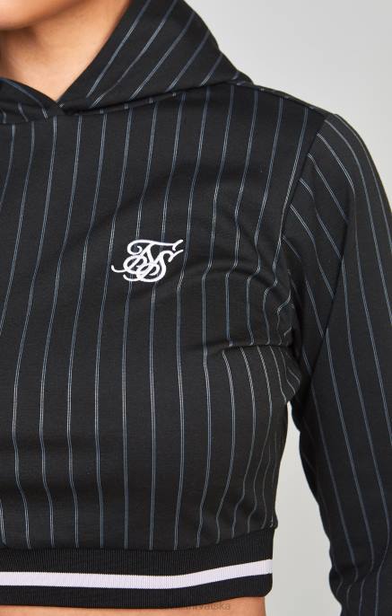 SikSilk žene crni gornji dio sveučilišne staze D08885 odjeća