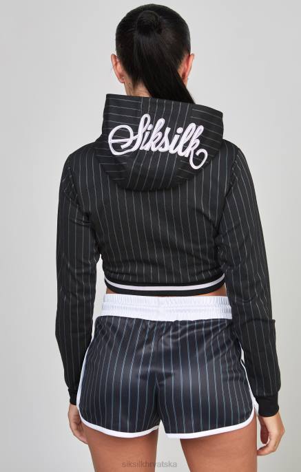SikSilk žene crni gornji dio sveučilišne staze D08885 odjeća