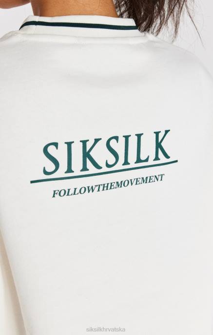 SikSilk žene ecru crop majica D08878 odjeća