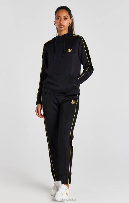 SikSilk žene gornji dio crne staze D088106 odjeća