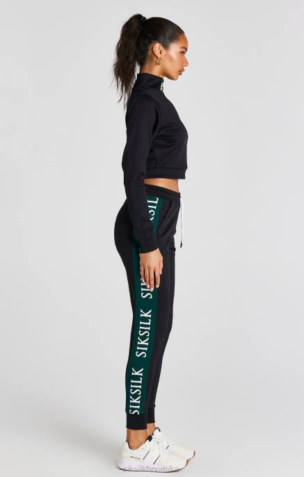 SikSilk žene gornji dio crne staze D08874 odjeća