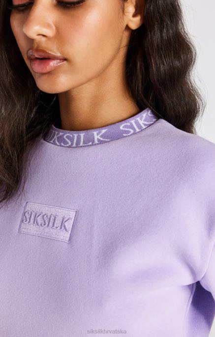 SikSilk žene lila crop sweatshirt D08882 odjeća