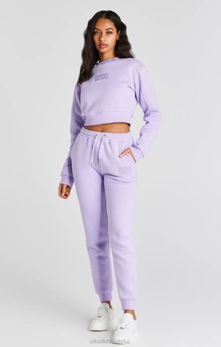 SikSilk žene lila crop sweatshirt D08882 odjeća